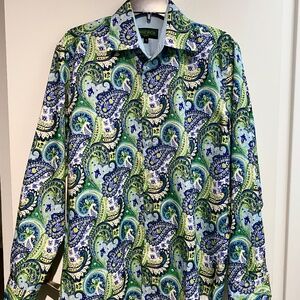 Enserch Italian Designer long sleeve dress shirt Medium